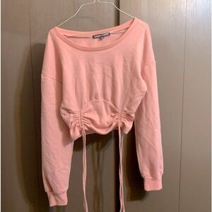 Pink Longsleeve Shirt With Rouching